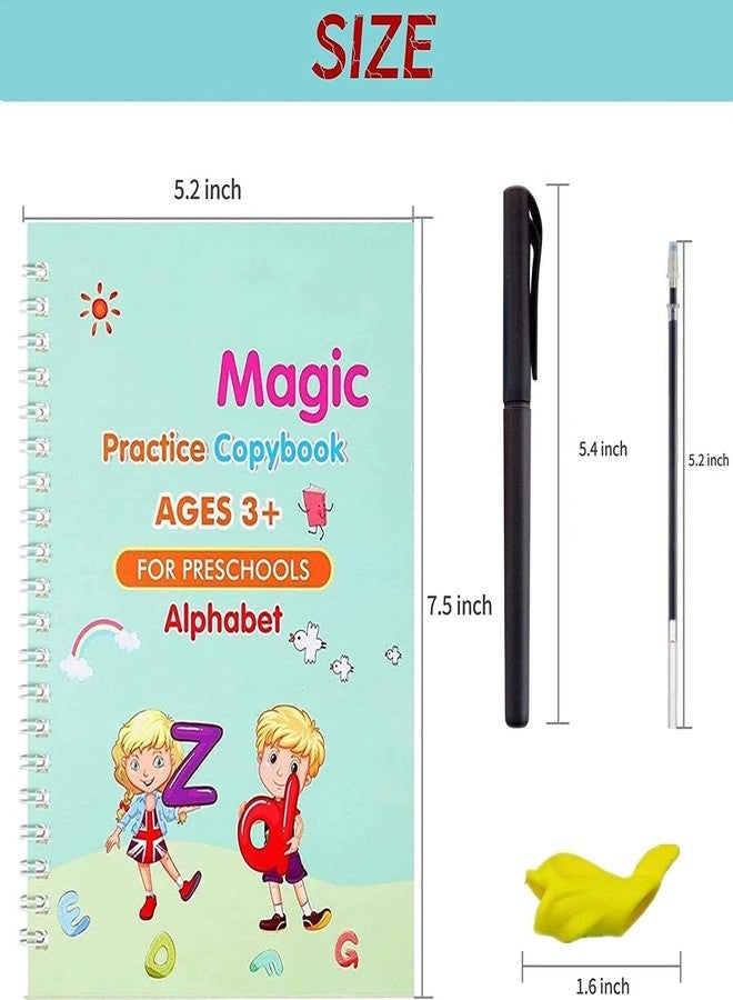 DASHDYNAMO Sank Magic Practice Copybook, Number Tracing Book for Preschoolers, Reusable Writing Tool, 4 Books with Pen and 10 Refills - Image 5
