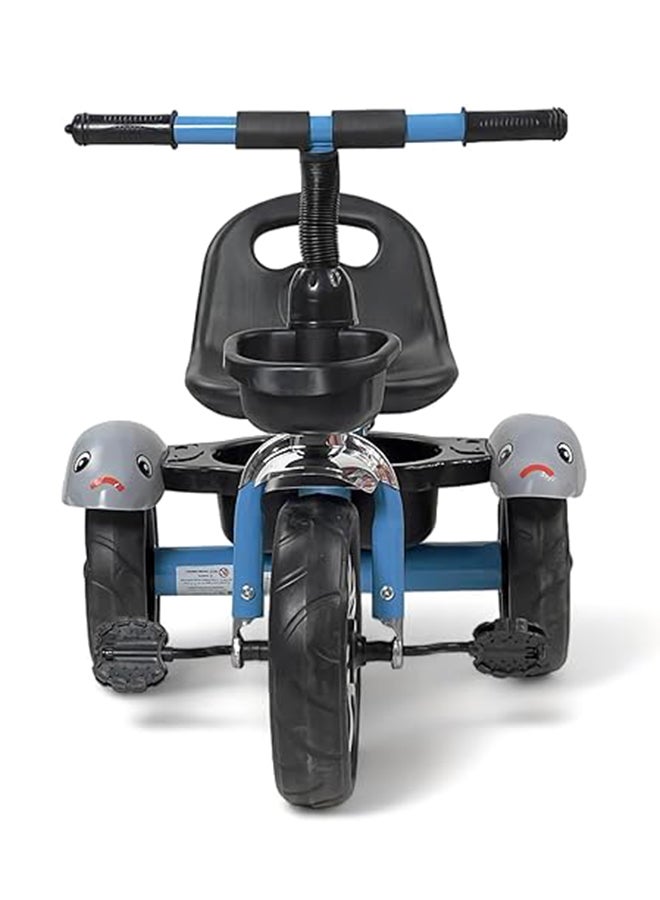 AL BADER 3-Wheel Kids Balance Bike with Double Basket, Toddler Balance Trike with Comfortable Seat and Handlebar, Anti-Slip Pedals, Quiet PU Wheels, Steel Frame Baby Bike for Boys and Girls Ages 2–5 - Image 2