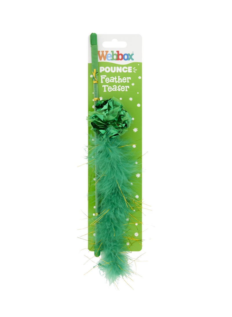 Webbox Festive - Christmas Feather Teaser Green