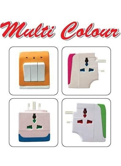 SPIRITUAL HOUSE SPIRITUAL HOUSE 3 PIN 3 Way Universal Multi Plug with Individual Switch Universal Travel Adapter 3 Pin Travel Adapter Multicolour  - Image 5