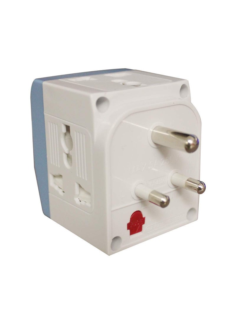SPIRITUAL HOUSE SPIRITUAL HOUSE 3 PIN 3 Way Universal Multi Plug with Individual Switch Universal Travel Adapter 3 Pin Travel Adapter Multicolour  - Image 3