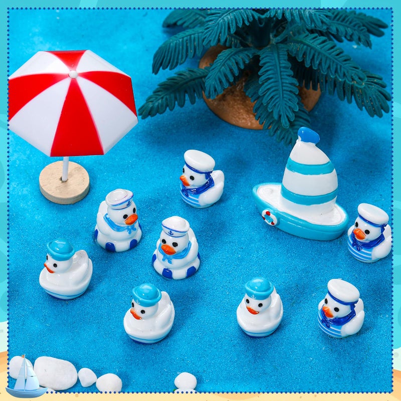 GGSTDDUP 60pcs Sailor Cruise Ducks Toy Figures, Tiny Ducks Dress up Toy Figurines, Nautical Cruise Toy Party Favors Gift Decoration (4 Styles) - Image 5