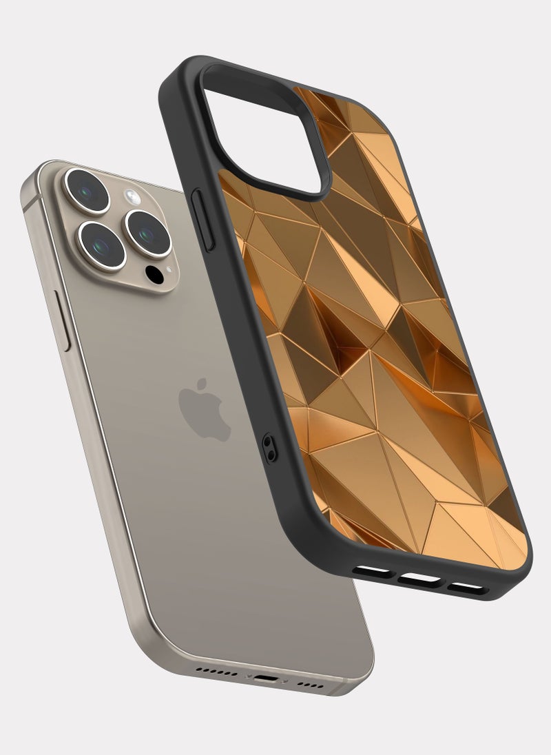 PXLAAT iPhone 15 Pro Max case cover Gold Pattern - Image 2