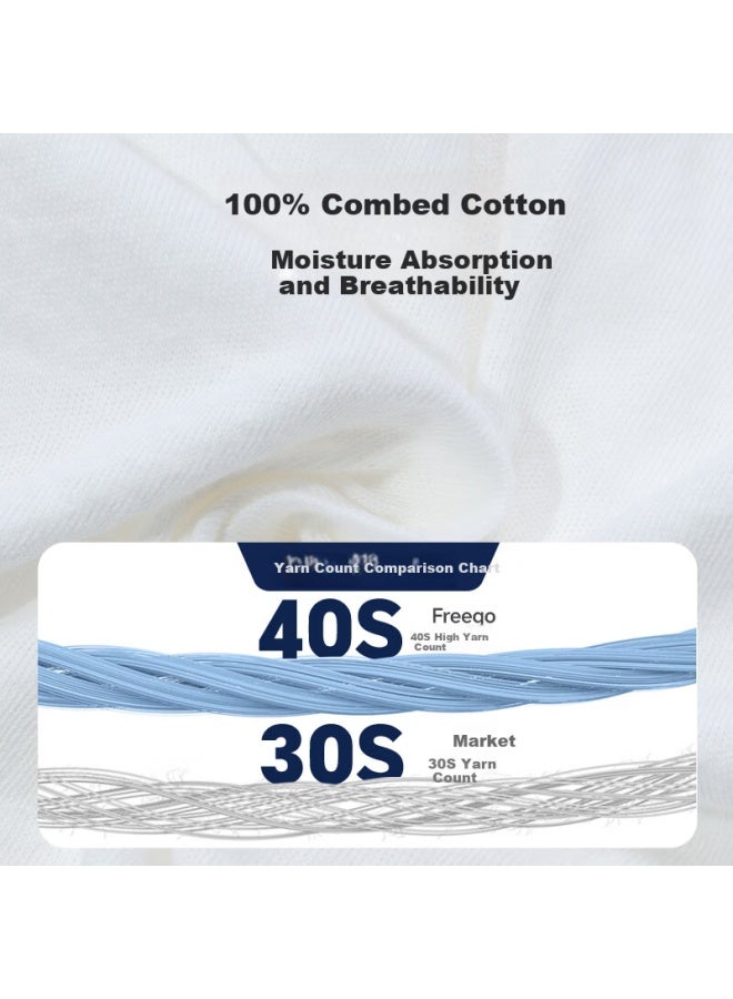 Free Go Freego Disposable Men's Cotton Boxer Briefs Sterilized Travel Portable Wash-free Daily Use Plus Size 4XL 9-pack White - Image 4