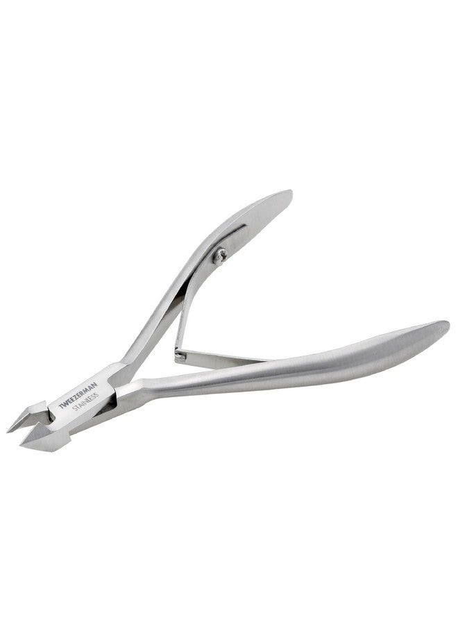 Tweezerman Rockhard Stainless Steel Cuticle Nipper, 1/2 Jaw - Image 1