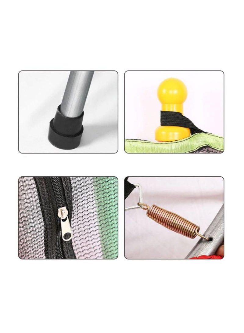 نطيطة و ترامبولين مزود بشبكة أمان للأطفال للأماكن الداخلية و الخارجية مصنوع من مواد عالية الجودة - Image 4