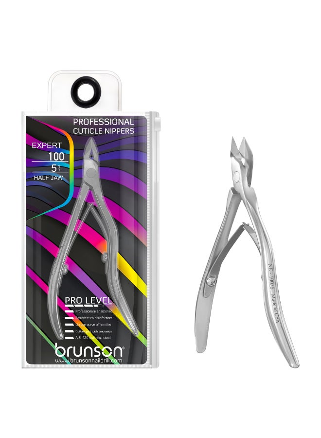 brunson Professional Cuticle Nippers Expert 100-5mm Full Jaw BCNE1005 - Image 1