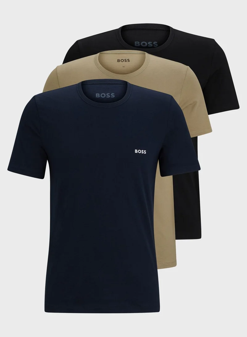 BOSS 3 - Pack Crew Neck T-Shirt