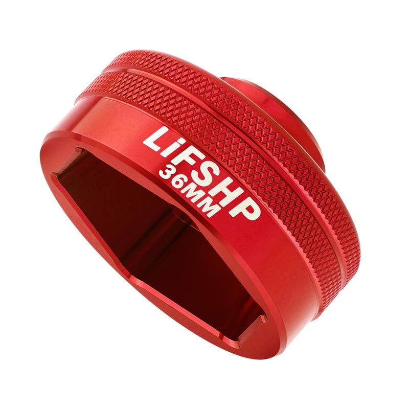 LIFSHP 36mm Oil Filter Socket Oil Filter Removal Tool For Ford F250BMWMiniVolvoVWPorsche VehiclesCar AccessoriesRed - Image 3