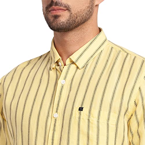 Spykar Men's Regular Fit Shirt (MSH02BBSTS262BUTTERYELLOWM_Yellow_Medium) - Image 5