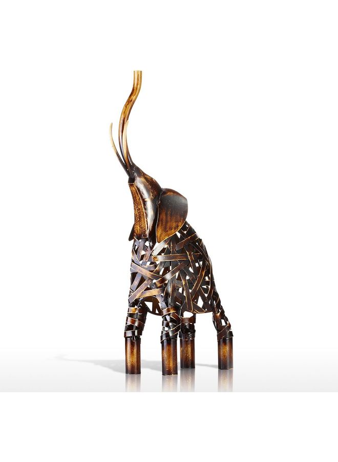 نيبمينينت تمثال من المعدن المنسوج على شكل فيل بني 45 x 9.5 21سم - Image 3