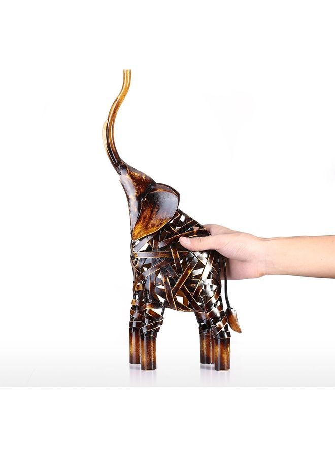 نيبمينينت تمثال من المعدن المنسوج على شكل فيل بني 45 x 9.5 21سم - Image 4