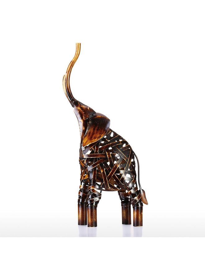 نيبمينينت تمثال من المعدن المنسوج على شكل فيل بني 45 x 9.5 21سم - Image 2