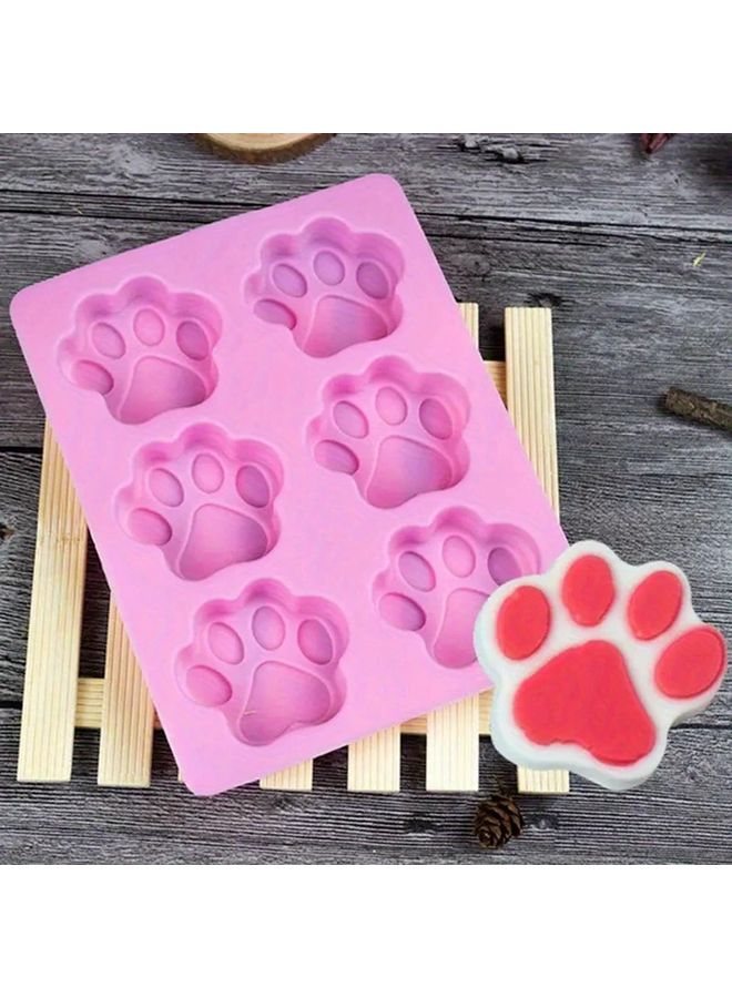 1pc Food Grade Silicone Dog Paw Cake Mold For Baking Fondant Cupcakes - Image 4