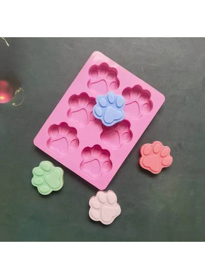 1pc Food Grade Silicone Dog Paw Cake Mold For Baking Fondant Cupcakes - Image 2