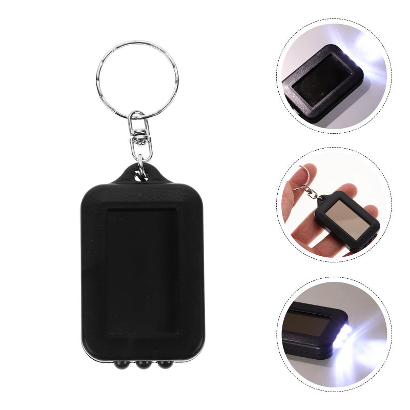 Mini Solar LED Keychain Flashlight 5 Pack Portable Handheld Light For Camping Hiking Emergency - Image 4