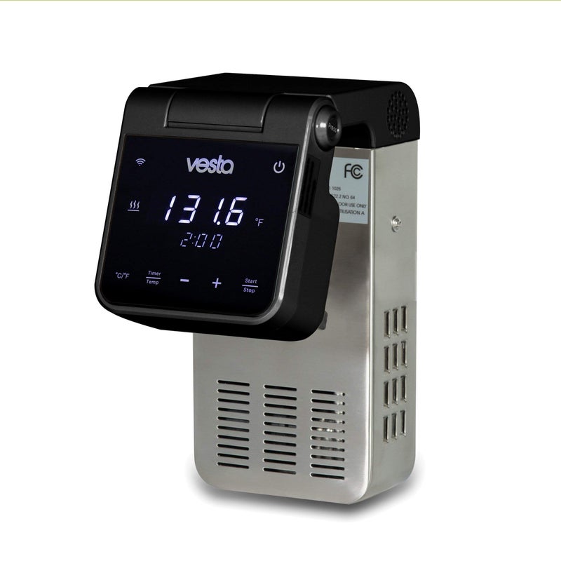 Imersa Elite Sous Vide Cooker with Unique Folding Design  Powerful Pump Immersion Circulator  App Enabled with Big Display  by Vesta Precision
