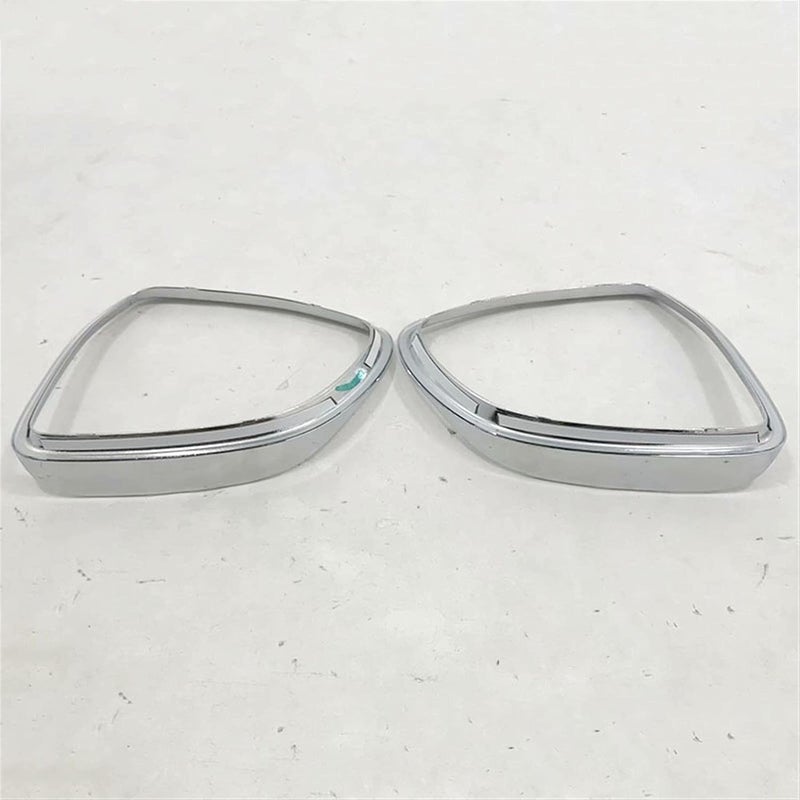 QASULER ABS Chrome Car Rearview Mirror Eyebrow Cover - Image 2