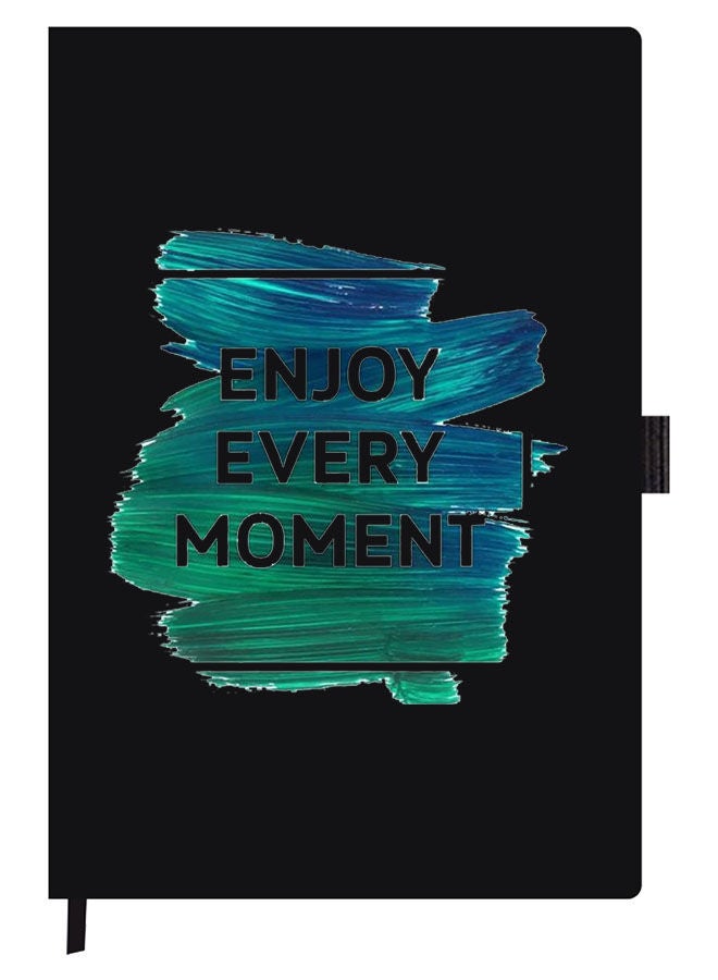 Theodor Designer A5 Thick Black Hardcover Notebook Enjoy - Image 1