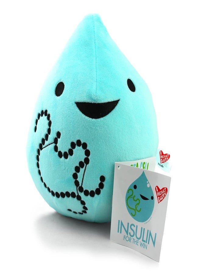 I Heart Guts Insulin Plush Toy - Insulin for The Win - Stuffed Pillow Diabetes Gift, Plushie | Diabetic, T1D Gift, Cute Get Well Pillow, Diaversary, Molecule Design - Image 2