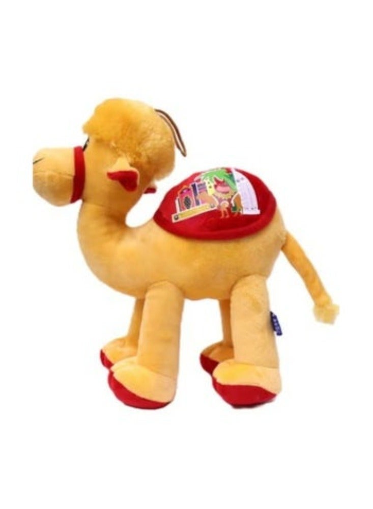 Camel Stuffed Animals Plush Dubai UAE Souvenir Symbol of Arabic Culture Cute Cuddly Soft Toy Teddy Bear for Children Boys Girls Birthday Valentine Party Return Gift Pink