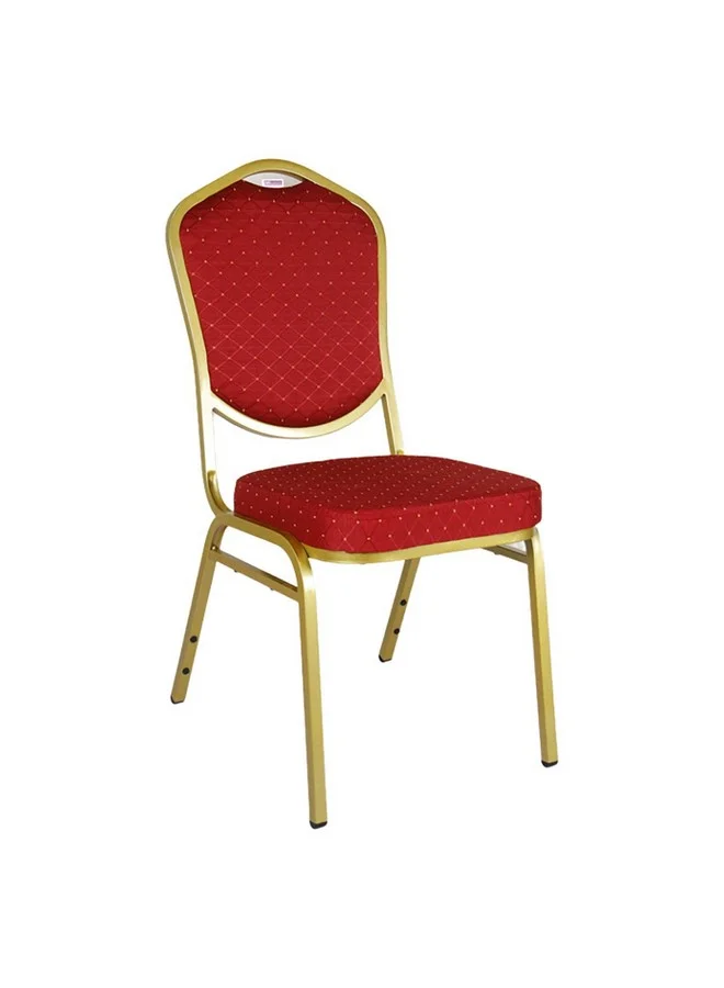 ميكاسا كرسي بانكيت بدون أذرع بتصميم أنيق عالي الجودة أحمر داكن وذهبي 92 x 45 x 52 سم HM-S054 D. RED