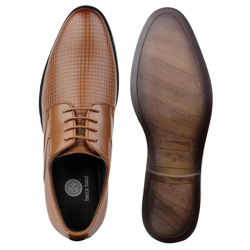 Bacca Bucci Brown OSLO Formal Shoes for Men | Best Price UAE