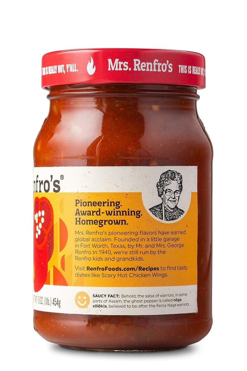 Mrs. Renfro's Mrs. Renfro Ghost Pepper Salsa 16 oz each (2 Items Per Order) - Image 3