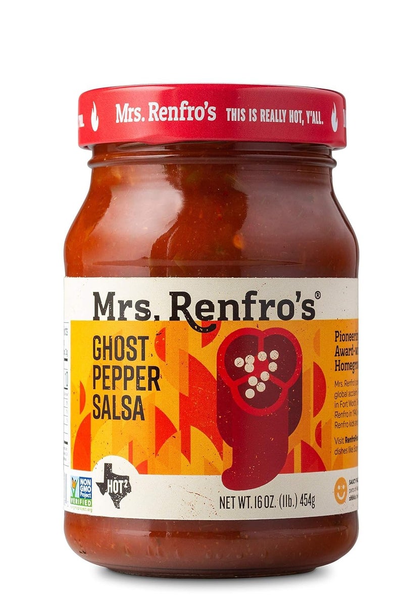 Mrs. Renfro's Mrs. Renfro Ghost Pepper Salsa 16 oz each (2 Items Per Order) - Image 1