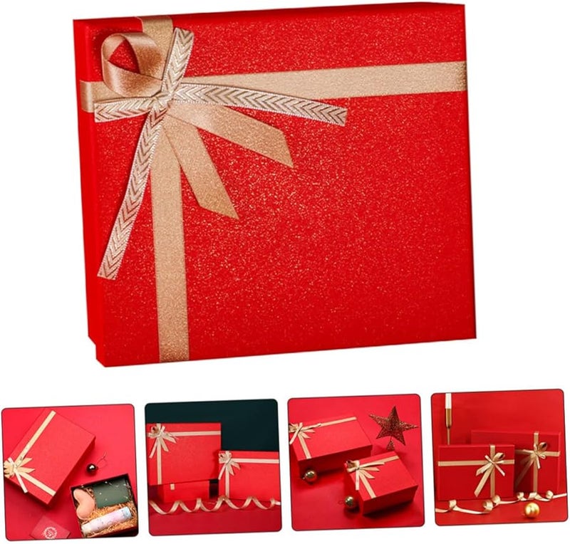 Red Wedding Candy Box With Ribbon Creative Storage Container For Crafts - Image 5