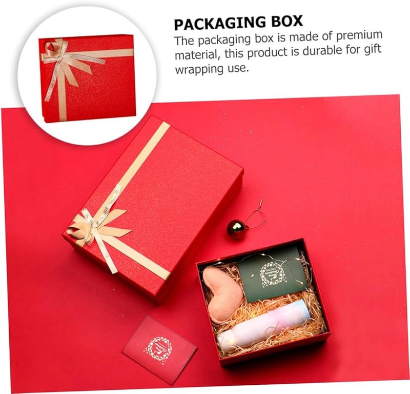 Red Wedding Candy Box With Ribbon Creative Storage Container For Crafts - Image 4