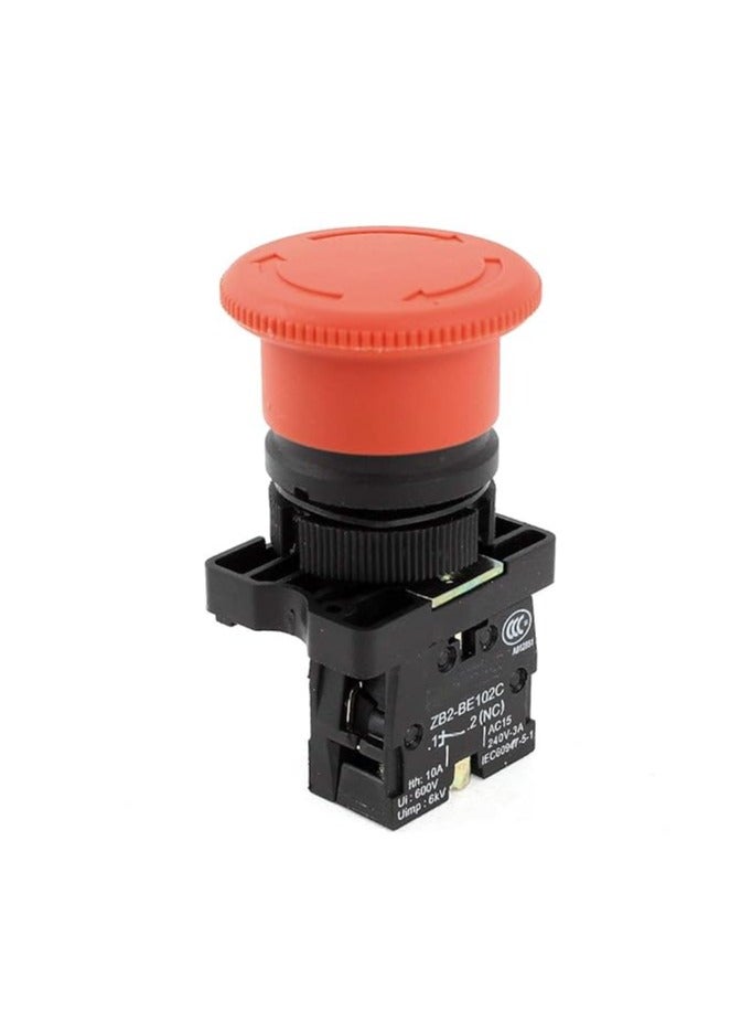 KNP KNP ZB2-BE102C E-Red is a high quality contact block designed for use with Schneider Electric's Harmony XB4 and XB5 push button series It features a normally closed (NC) contact and is built for reliable and consistent electrical performance.  - Image 1