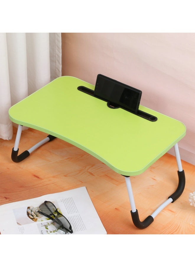 مكتب كمبيوتر محمول قابل للطي مع فتحة للتابلت 50 × 30 سم - Image 2
