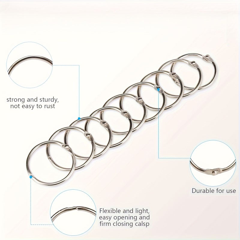 12pcs 1 Inch Binder Rings for Flash Cards Index Cards and Key Rings - Image 5