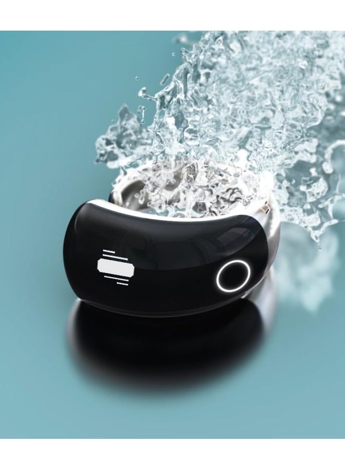 Smart Ring, Wireless Charging, Touch Buttons, 5 Interchangeable Sizes, 999999 Max Count (Black) - Image 5