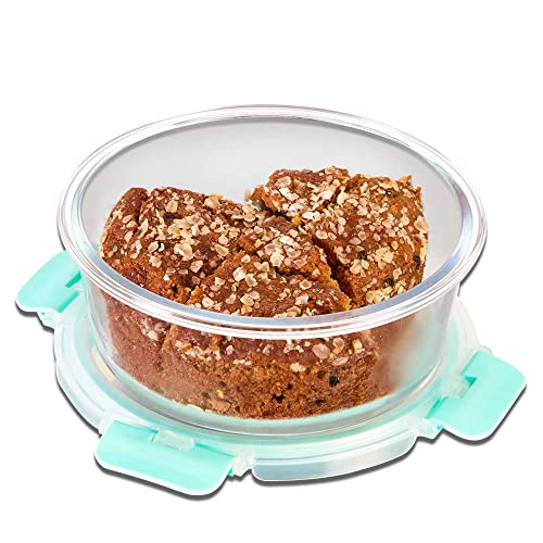 Allo FoodSafe Glass Containers with Lids with Break Free Lock, Oven & Microwave Safe Containers,Borosilicate Meal Prep Glass Food Storage Containers for Kitchen, Leak Proof, Set of 2, 930ml - Image 2