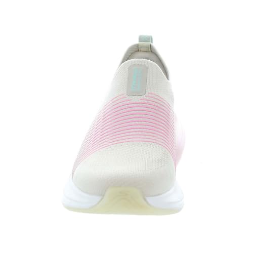 SKECHERS حذاء سنيكرز سالي من سكيشرز للنساء، طبيعي/وردي، 12 US - Image 5
