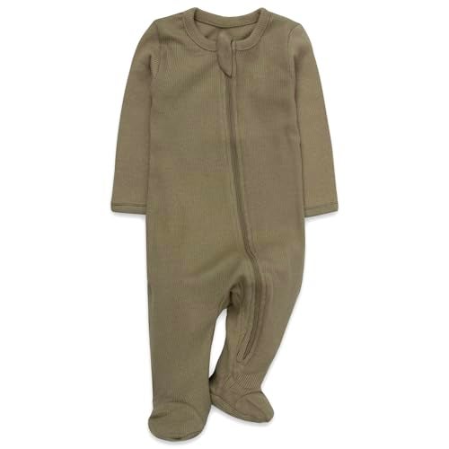 Baby Essentials Boys 4 Piece Patterned & Solid Pack Footies Sleep and Play Baby Outfit Clothes (Boys 4 Piece Jungle Lions, Bedtime Bears & Solid Pack, 6 Months) - Image 4