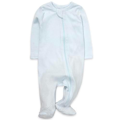 Baby Essentials Boys 4 Piece Patterned & Solid Pack Footies Sleep and Play Baby Outfit Clothes (Boys 4 Piece Jungle Lions, Bedtime Bears & Solid Pack, 6 Months) - Image 5