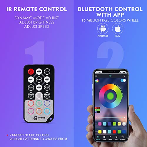 Xprite 9.8 FT (3M) Extension Cable Wire for Wireless Remote Control RGB LED Car Underglow Underbody Neon Strip Lights Kit - Image 4