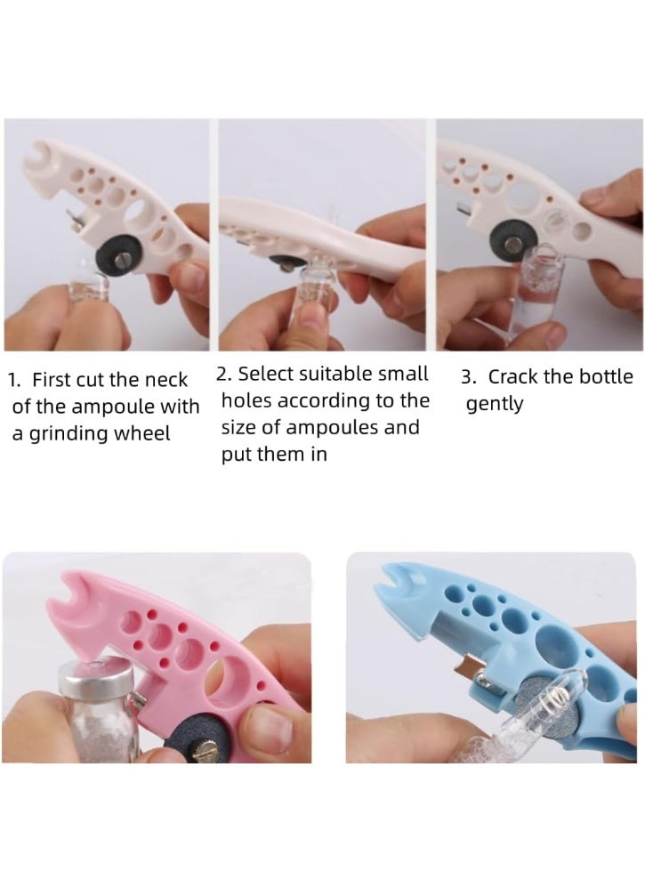 Ampoule Bottle Cutter Ampule Breaker Vial Opener Ampoule Cutting Tool Device Pill Cutter,2 Replaceable Grinding Wheels Pharmacy Spatula,Pill Cutter for Small Pills,Vial decapper,Pill Splitter - Image 5