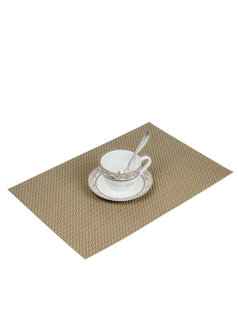 Home حصيرة طاولة عازلة من الفينيل المنسوج غير قابلة للانزلاق 30 × 45 سم مقاومة للحرارة قابلة للغسل للاستخدام المنزلي والمطاعم وزينة الحفلات - Image 1