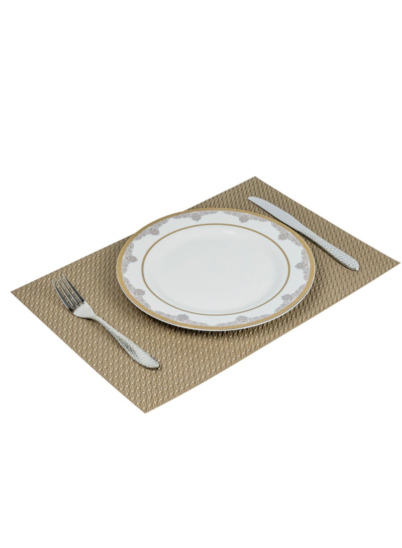 Home حصيرة طاولة عازلة من الفينيل المنسوج غير قابلة للانزلاق 30 × 45 سم مقاومة للحرارة قابلة للغسل للاستخدام المنزلي والمطاعم وزينة الحفلات - Image 3