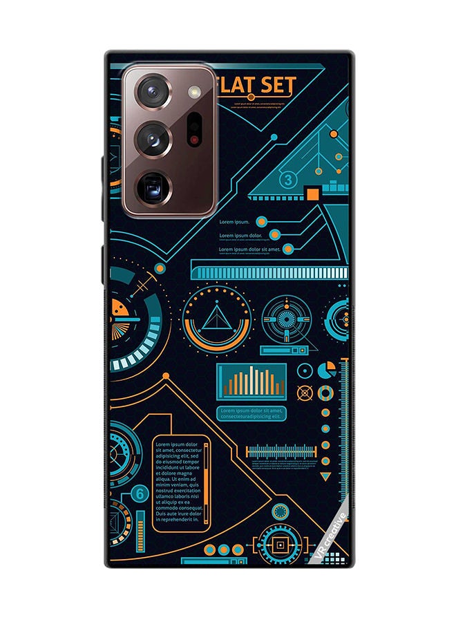 VR CREATIVE Protective Case Cover For Samsung Galaxy Note20 Ultra 5G Abstract Design Multicolour - Image 1