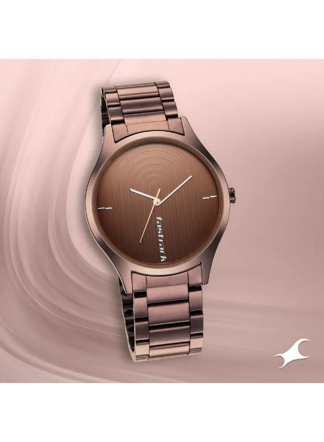 fastrack Men's Analog Round Shape Stainless Steel Wrist Watch - 3184QM02 -  Mm - Image 1