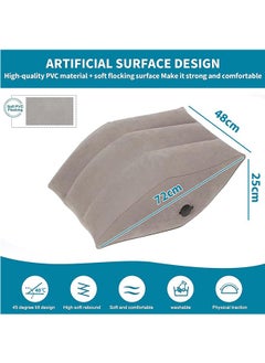 LENND Inflatable Leg Elevation Pillow ,Leg Pillow for Sleeping Wedge Pillow Leg Rest Pillow with Inflatable Bag, Relax Muscle Relieve Pain in Back Legs Knees After Surgery Improve Blood Circulation  - Image 4