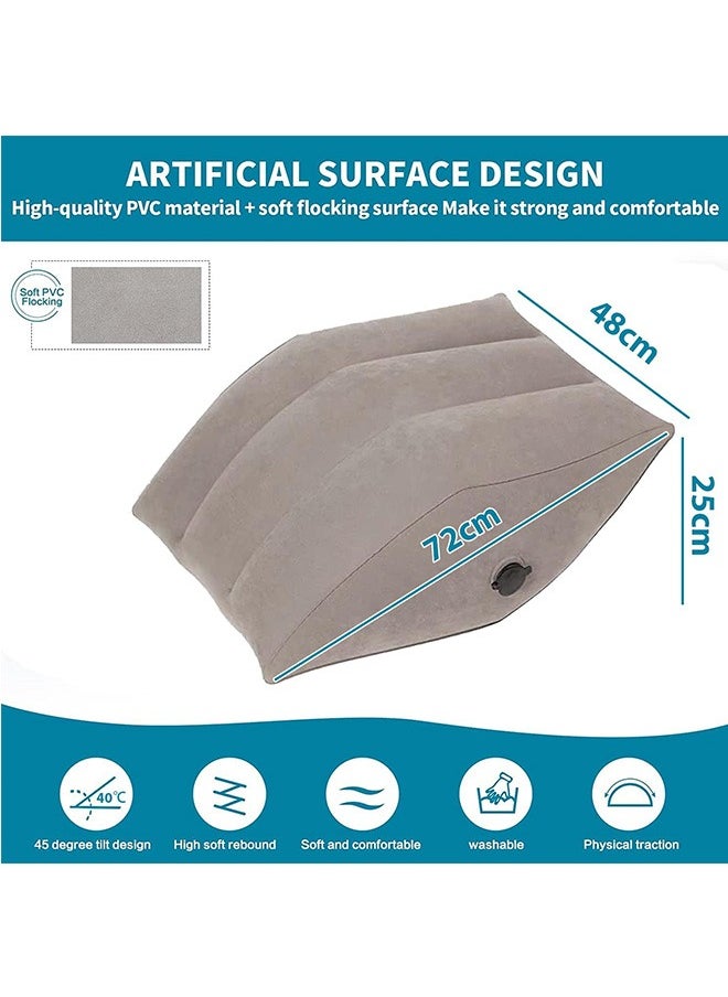 LENND Inflatable Leg Elevation Pillow ,Leg Pillow for Sleeping Wedge Pillow Leg Rest Pillow with Inflatable Bag, Relax Muscle Relieve Pain in Back Legs Knees After Surgery Improve Blood Circulation  - Image 4