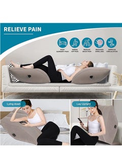 LENND Inflatable Leg Elevation Pillow ,Leg Pillow for Sleeping Wedge Pillow Leg Rest Pillow with Inflatable Bag, Relax Muscle Relieve Pain in Back Legs Knees After Surgery Improve Blood Circulation  - Image 3