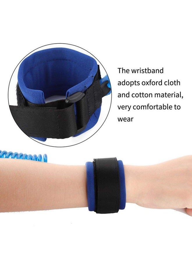 Tnfeeon Anti Lost Wrist Link, Kids Anti Lost Rope Elastic Adult Children Wristband Safety Link Walking Harness Rope for Toddlers Babies(Blue) - Image 5