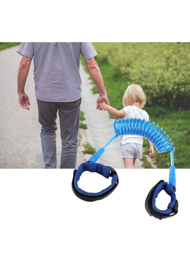 Tnfeeon Anti Lost Wrist Link, Kids Anti Lost Rope Elastic Adult Children Wristband Safety Link Walking Harness Rope for Toddlers Babies(Blue) - Image 2